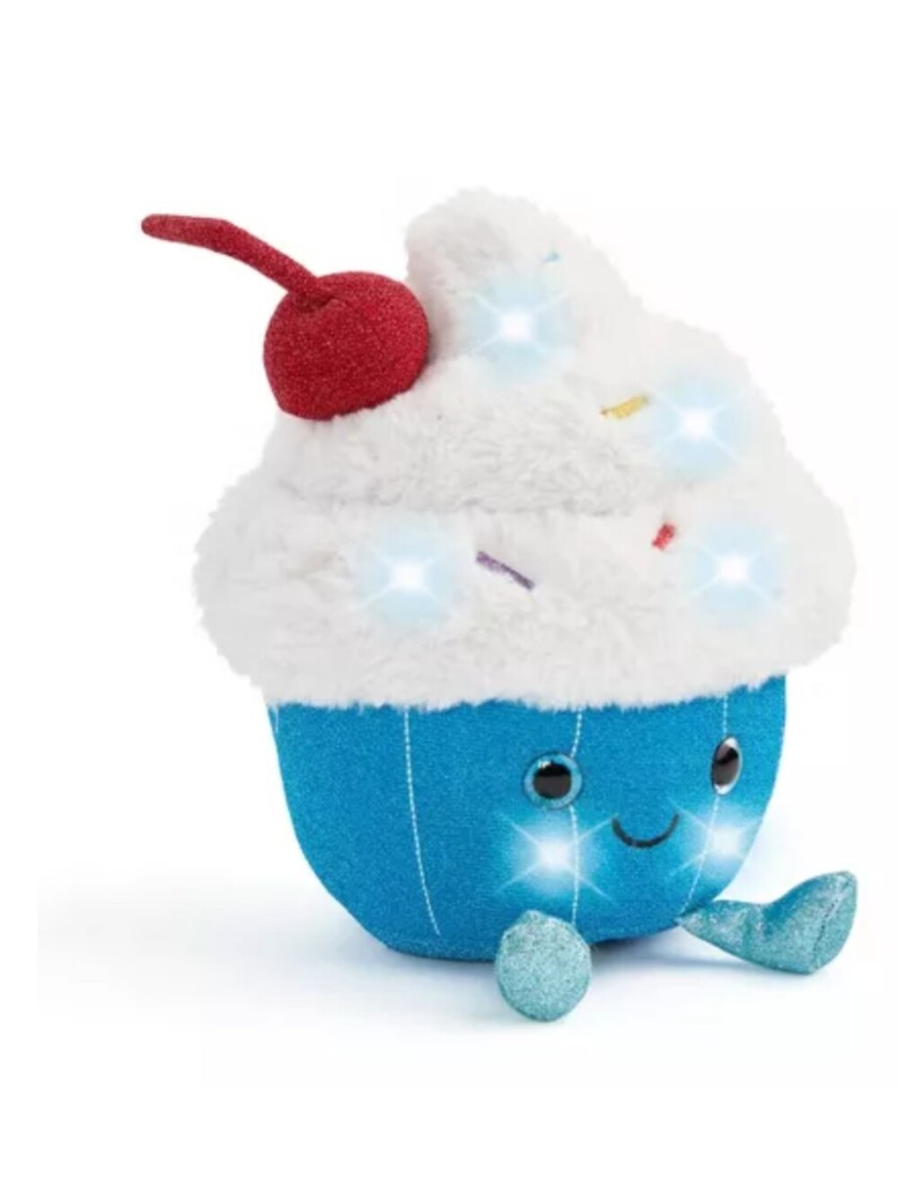 FAO Schwarz 11" Glow Brights Plush LED with Sound Cupcake